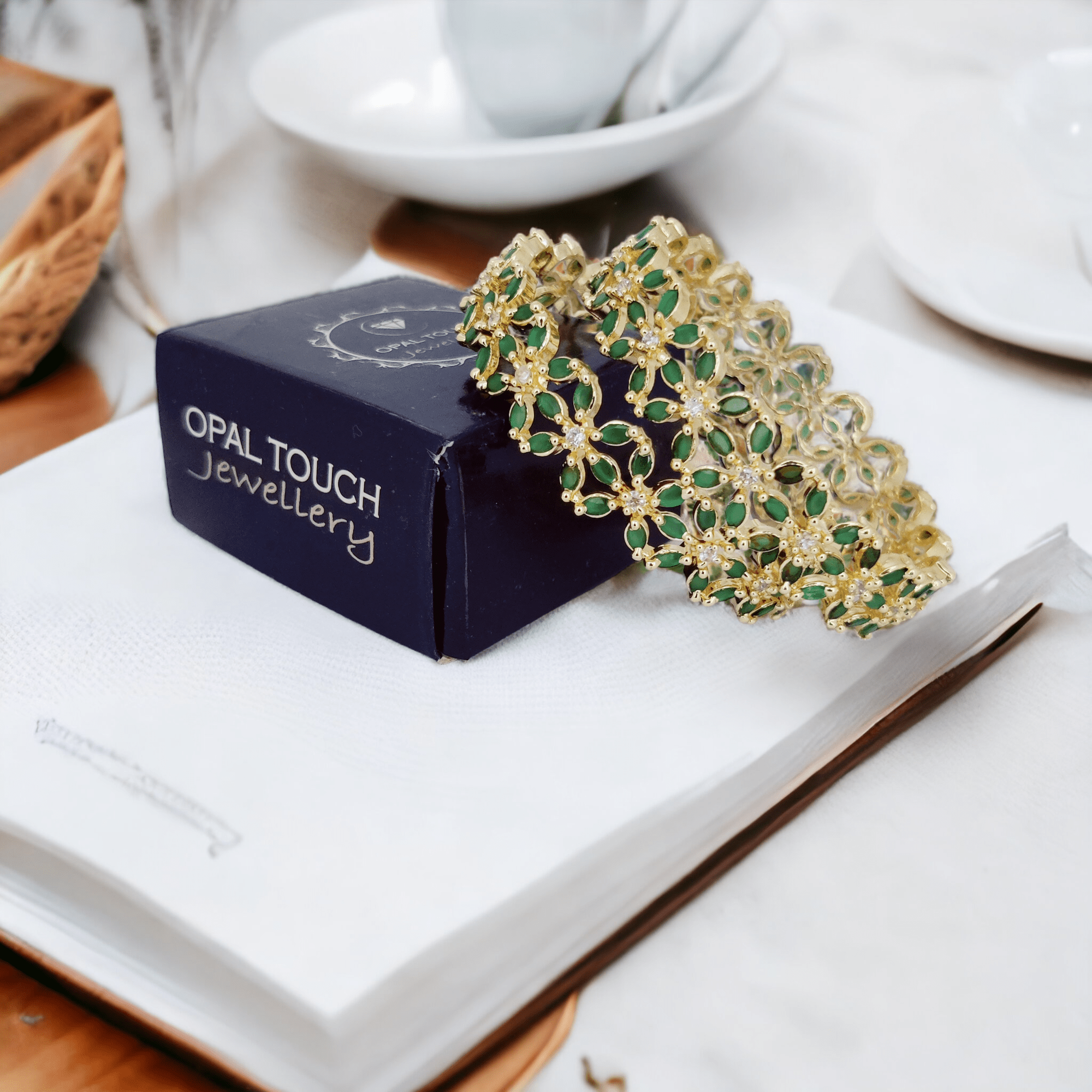Star Gold Plated Bangles (Pack of 2) - Opal Touch