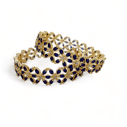 Star Gold Plated Bangles (Pack of 2) - Opal Touch