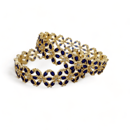 Star Gold Plated Bangles (Pack of 2) - Opal Touch