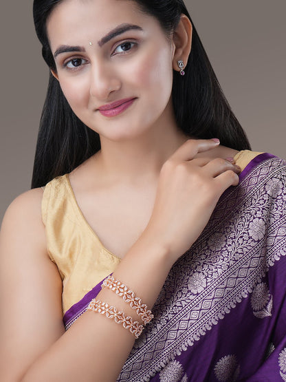 Star Gold Plated Bangles (Pack of 2) - Opal Touch