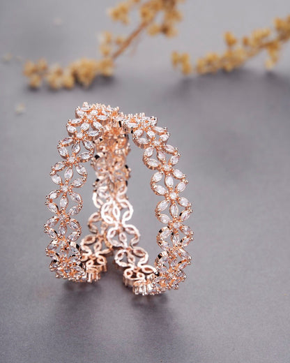 Opal Touch - Star Gold Plated Bangles (Pack of 2) - Bangles