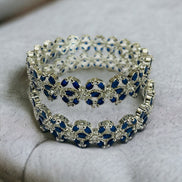 Opal Touch - Star Rhodium Plated Bangles (Pack of 2) - Bangles