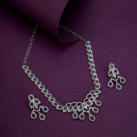 Necklace - Starlight Cascade Necklace Set - Opal Touch