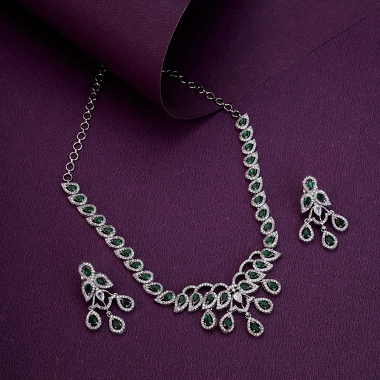 Necklace - Starlight Cascade Necklace Set - Opal Touch