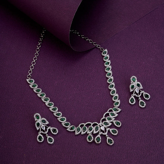 Necklace - Starlight Cascade Necklace Set - Opal Touch
