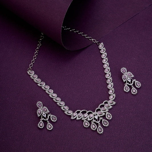 Necklace - Starlight Cascade Necklace Set - Opal Touch