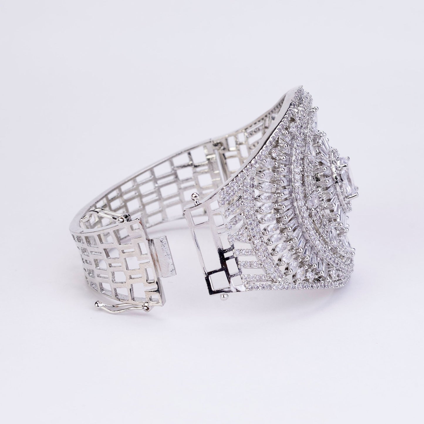 Bracelet - Starlight Stratum Rhodium Plated Bracelet - Opal Touch