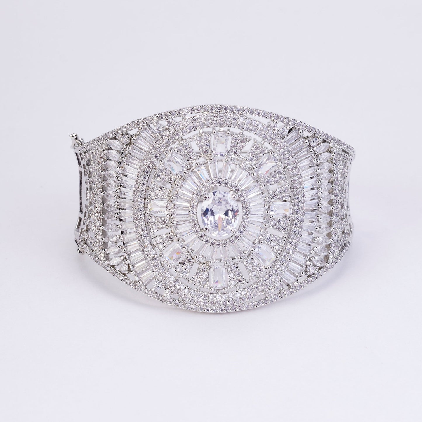 Bracelet - Starlight Stratum Rhodium Plated Bracelet - Opal Touch