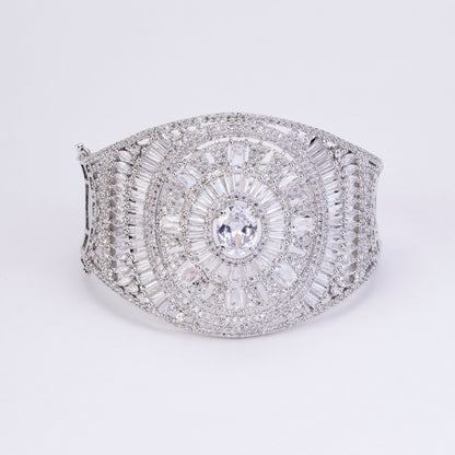 Bracelet - Starlight Stratum Rhodium Plated Bracelet - Opal Touch