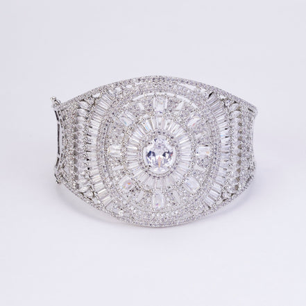 Bracelet - Starlight Stratum Rhodium Plated Bracelet - Opal Touch
