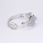 Bracelet - Starlight Weave rhodium Plated Bracelet - Opal Touch