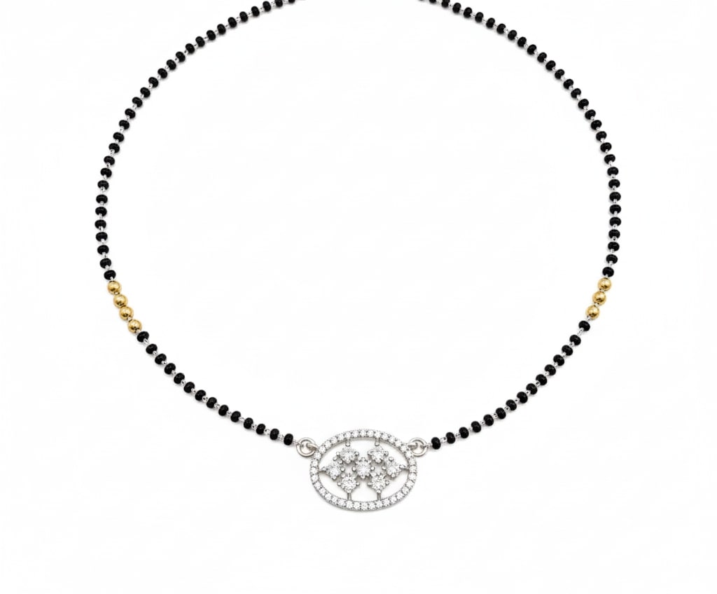 Starlit Nights Mangalsutra - Opal Touch