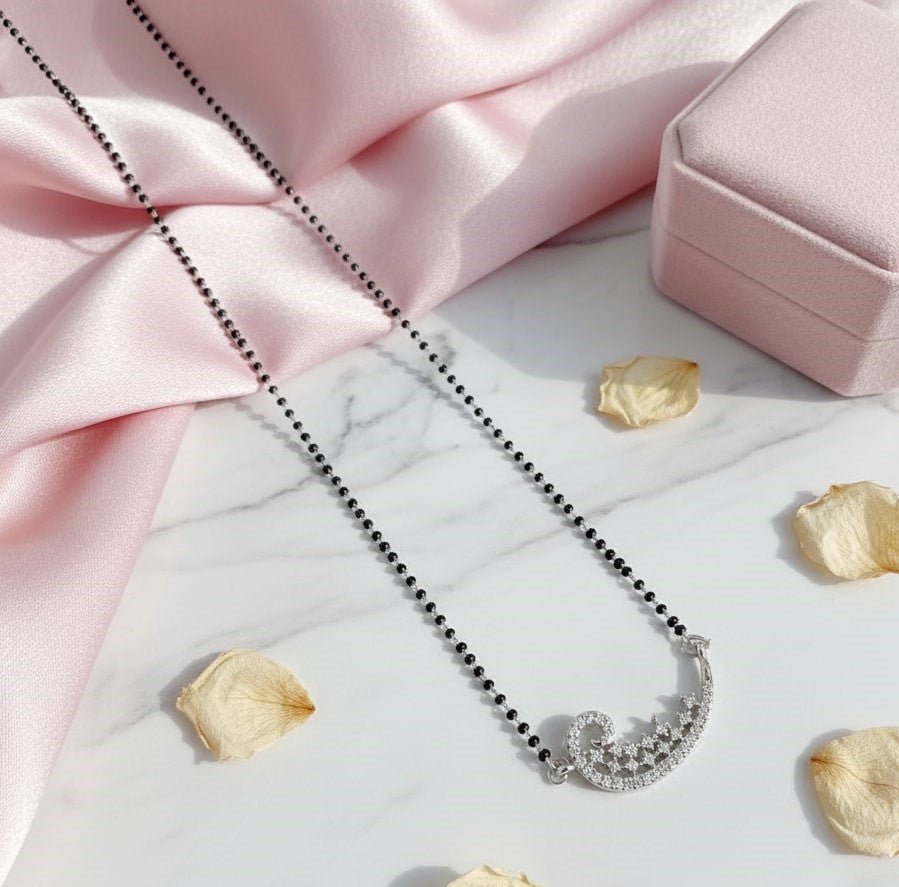 Starry Nightfall Mangalsutra - Opal Touch