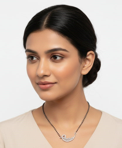 Starry Nightfall Mangalsutra - Opal Touch