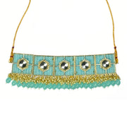 Stylish Chocker Necklace Set With Pearls - Opal Touch