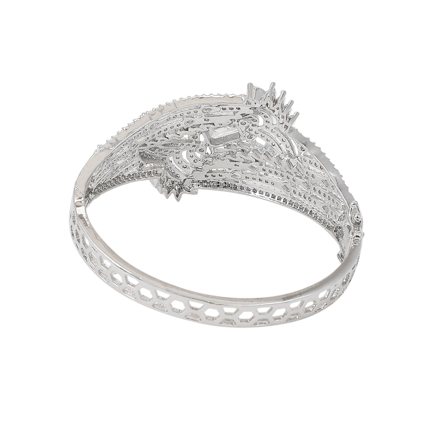 Opal Touch - Stylish Cubic Zirconia Kada Bracelet - Bracelet