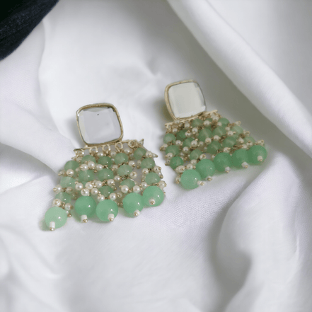 Opal Touch - Stylish Pearl Danglers - Earrings