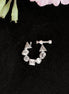 Opal Touch - Stylish Rhodium CZ Nose Pin | High-Quality Cubic Zirconia - Nose pin