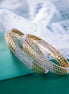 Opal Touch - Stylish Two Tone AD Bangles (Pack of 2) - Bangles