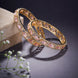 Bangles - Stylish Zig Zag Oval Gold Bangles (Pack of 2) - Opal Touch