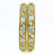 Stylish Zig Zag Oval Gold Bangles (Pack of 2) - Opal Touch