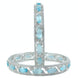Stylish Zig Zag Oval Rhodium Bangles (Pack of 2) - Opal Touch