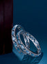 Opal Touch - Stylish Zig Zag Oval Rhodium Bangles (Pack of 2) - Bangles