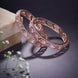 Stylish Zig Zag Oval Rose Gold Bangles (Pack of 2) - Opal Touch