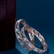 Opal Touch - Stylish Zig Zag Oval Rose Gold Bangles (Pack of 2) - Bangles
