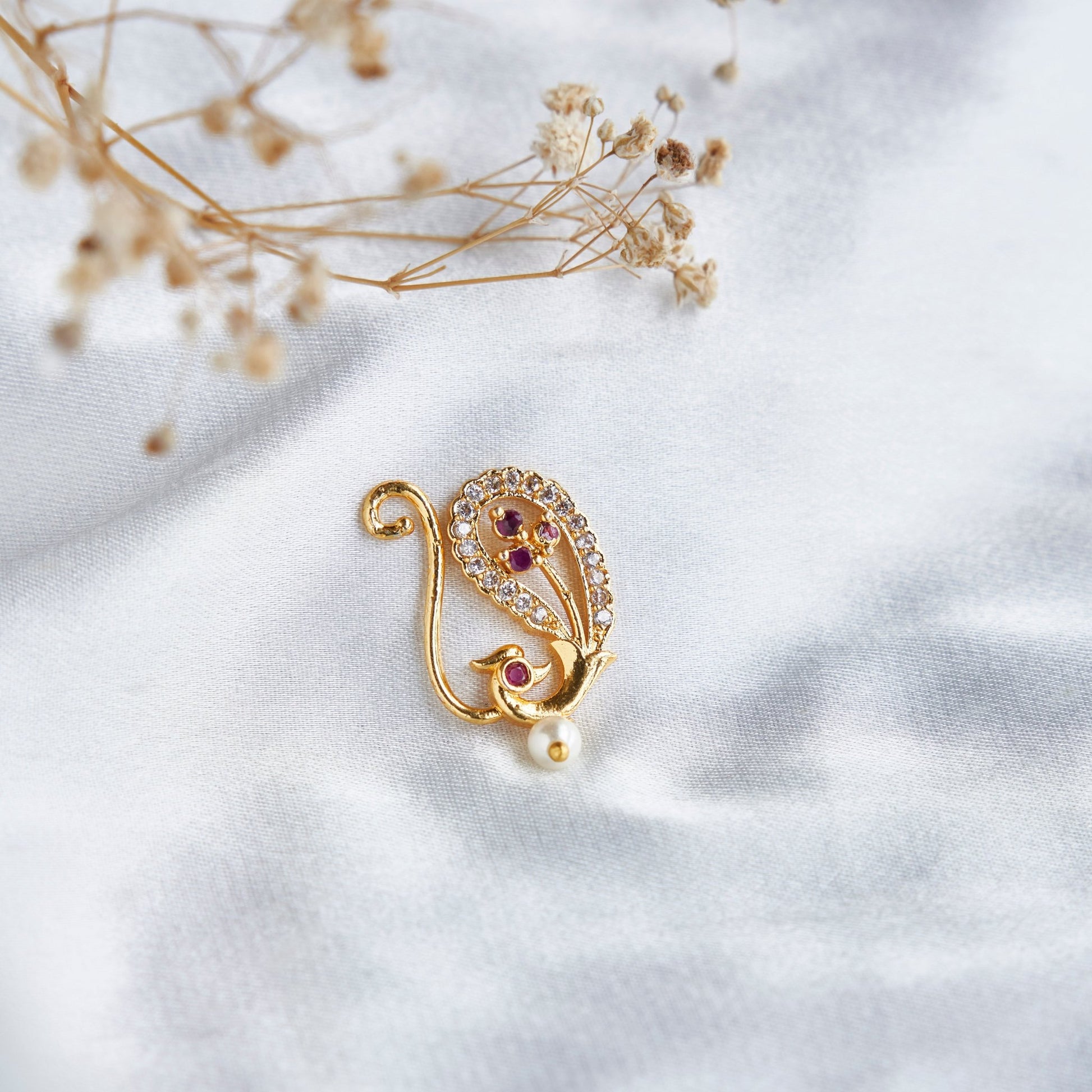 Nose Pin - Sunbeam Charm Nose Pin - Opal Touch