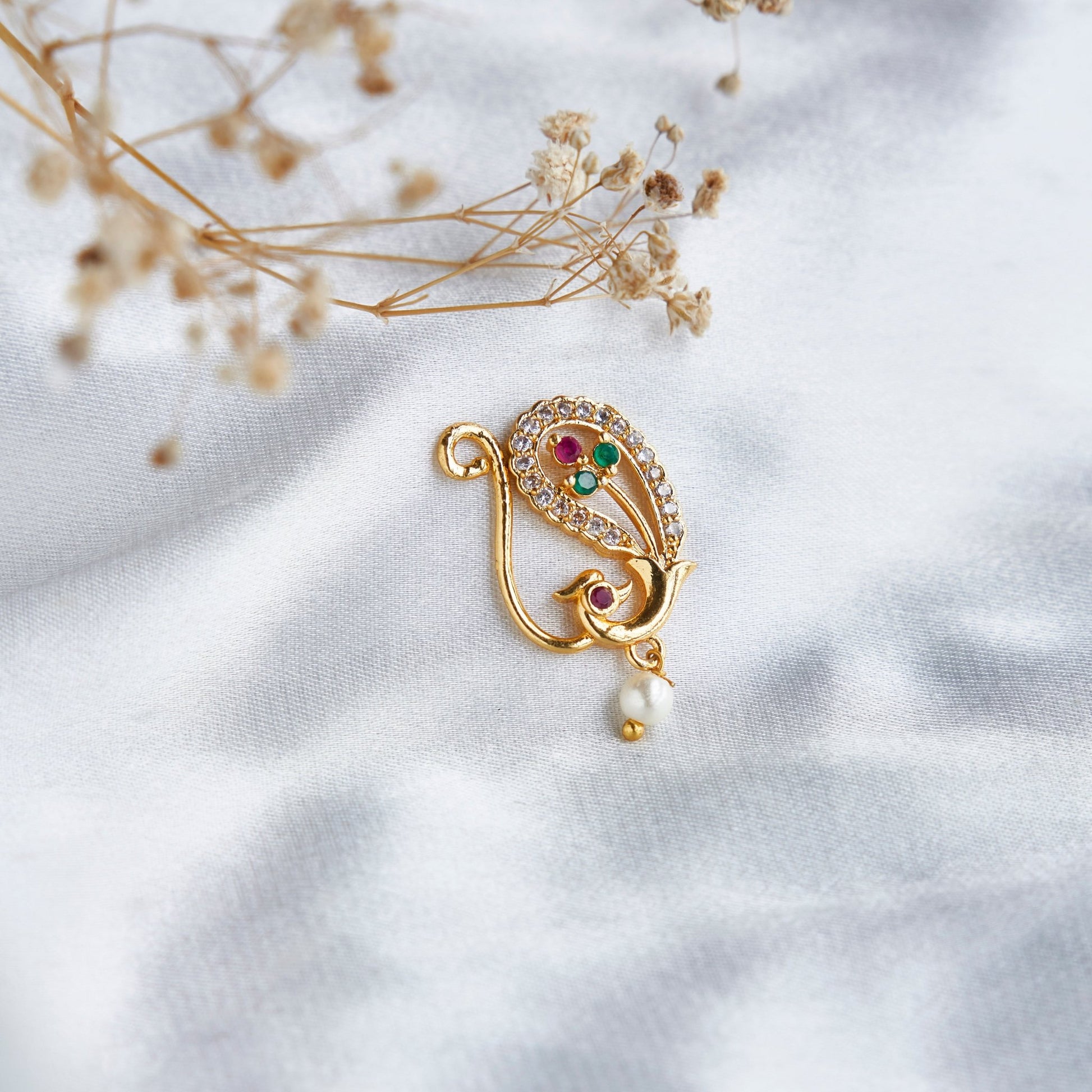 Nose Pin - Sunbeam Charm Nose Pin - Opal Touch