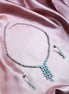 Teardrop Rhinestone Necklace and Earrings Jewelry Set - Opal Touch