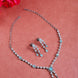 Timeless American Diamond Necklace and Earring Set - Opal Touch
