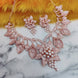 Opal Touch - Timeless Flower Petals Rose Gold Necklace - Necklace