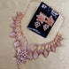 Opal Touch - Timeless Flower Petals Rose Gold Necklace - Necklace