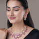 Timeless Flower Petals Rose Gold Necklace - Opal Touch