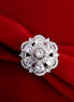 Opal Touch - Timeless Luster White Rhodium Ring - Ring