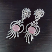 Opal Touch - Timeless Rhodium Earrings - Earrings