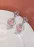 Timeless Rhodium Earrings - Opal Touch