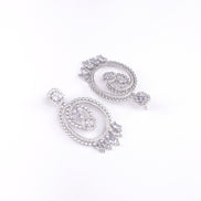 Opal Touch - Timeless Rhodium Studs - Earrings