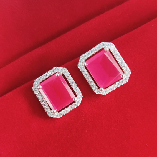 Opal Touch - Timeless Rhodium Studs - Studs