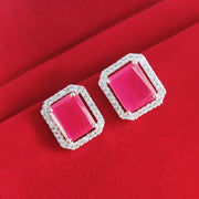 Opal Touch - Timeless Rhodium Studs - Studs