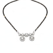 Timeless Whisper Rhodium Mangalsutra - Opal Touch