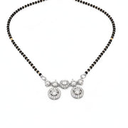 Timeless Whisper Rhodium Mangalsutra - Opal Touch