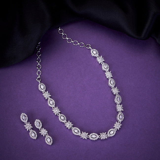Opal Touch - Timeless White Charm Necklace - Necklace