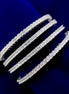 Opal Touch - Timeless White Rhodium Bangles (Pack of 4) - Bangles