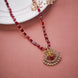 Locket Set - Traditional Beaded Temple Locket with Lord Ganesha Pendant - Opal Touch