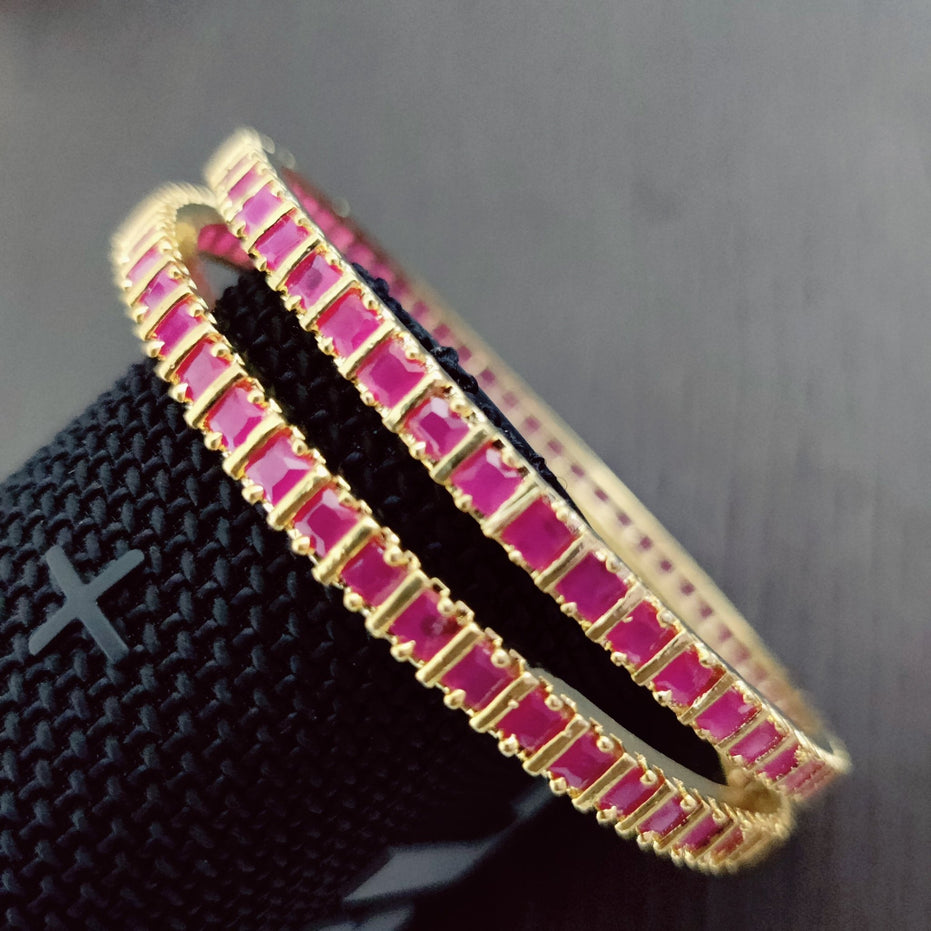 Opal Touch - Traditional Fusion Bangles (Pack of 2) - Bangles