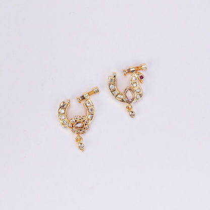 Nose Pin - Traditional Gold Plated Combo Nose Pins - Opal Touch