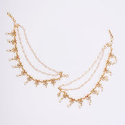 Kaan Chain - Traditional Gold Plated Pearl Hanging Kaan Chain - Opal Touch